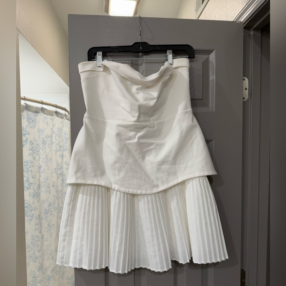 Anthropologie BHLDN strapless white dress